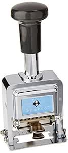 Sparco Numbering Machine, 6 Wheels, 1/10 x 1-Inch Impression, CE/BK ...