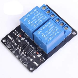 Vayuyaan 2 Channel Relay Module 5V 10A interface with microcontroller ...
