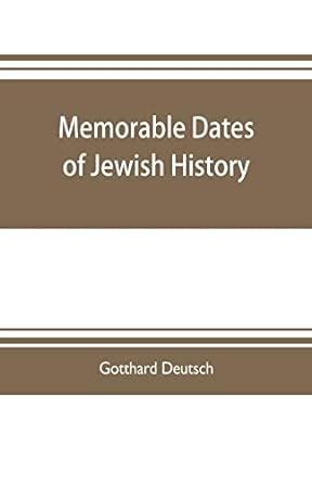 Buy Memorable dates of Jewish history Book Online at Low Prices in ...