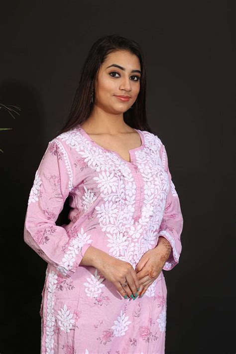 Pure Modal Cotton Printed Kurta – Avadh Chikan