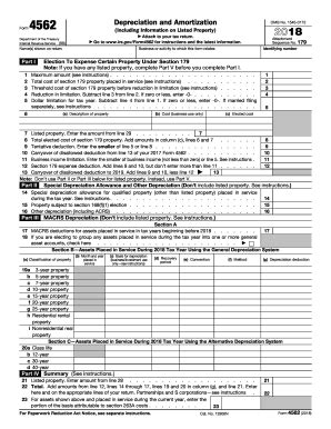 IRS 4562 form | pdfFiller