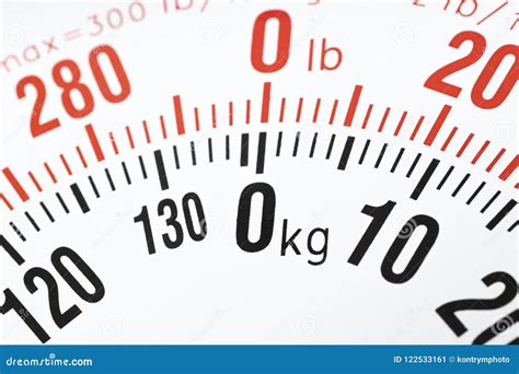 Closeup of the Weight Scale Kg and Lb Stock Image - Image of obese ...