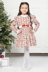 Buy Pink Corduroy Bows Cherry Print Dress For Girls by The Pony & Peony ...