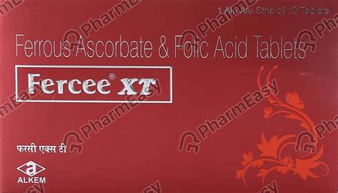 Fercee Xt Strip Of 10 Tablets: Uses, Side Effects, Price & Dosage ...