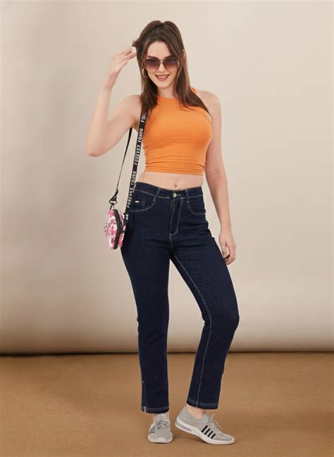 Slit cut stretchable denim jeans – FCK-3