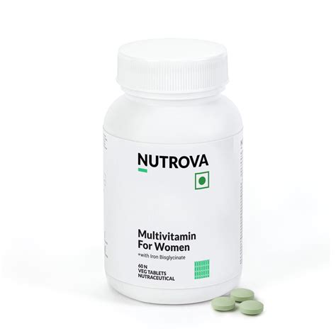 Nutrova Multivitamins for Women - A daily multivitamin with ...