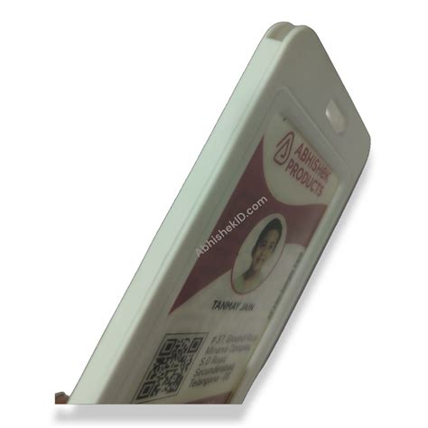 White Jacket Holder - Heavy Indian Grade 54X86MM Vertical PVC Transpar ...