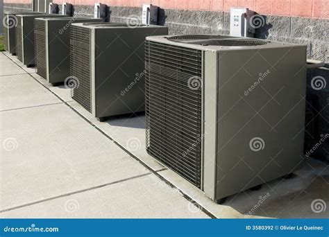 Air Conditioner Condenser AC Cooling System Units Stock Photo - Image ...