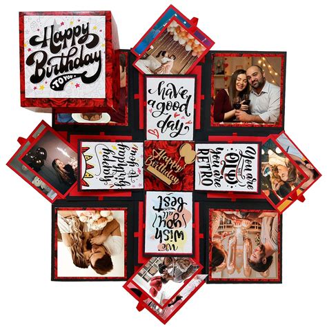 Explosion Box for Birthday Gift, 3 Layer Explosion Box for Birthday ...
