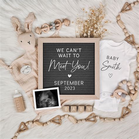 Digital Pregnancy Announcement for Social Media - Gender Neutral Baby ...