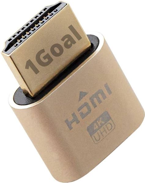 DooBuy 4K HDMI Dummy, Virtual Monitor Display Emulator, Headless ...