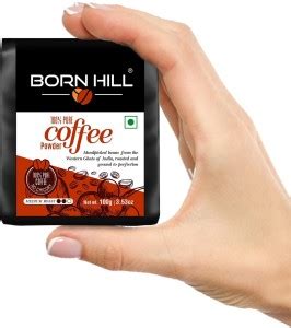 BORN HILL Coffee Powder | 0% Chicory | 100% Natural | Resealable Tin ...