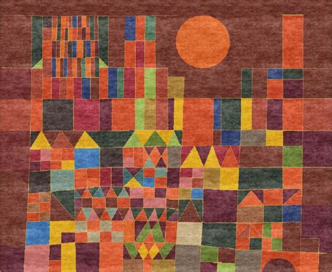 Paul Klee - Castle and Sun - Custom Rug - Bauhaus Art Interior Design