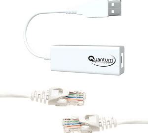 QUANTUM Patch Cable 5 Meter and Usb to RJ45 Ethernet Lan Adapter Combo ...