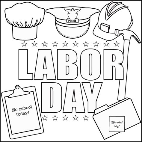 Labor Day Coloring Pages