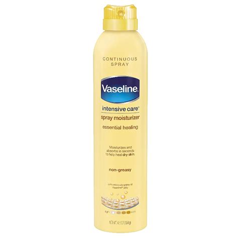 Amazon.com : Vaseline Intensive Care Spray Lotion, Essential Healing, 6 ...