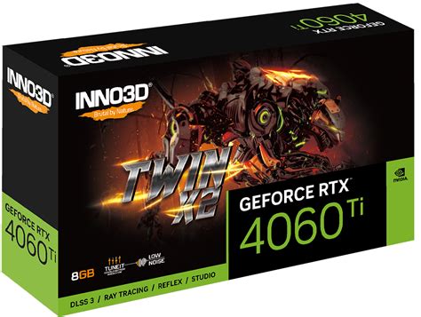 Buy INNO3D GeForce RTX 4060 Ti Twin X2 16GB NVIDIA Graphic Card ...