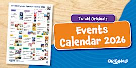 Twinkl Originals Events Calendar 2025/2026 (School Year)