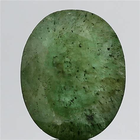 7 Carat 7.7 Ratti Natural GII Certified Zambian oval shape Green ...