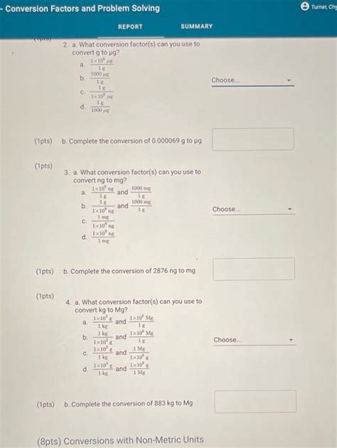 Image result for Conversion Problems Multiple Choice