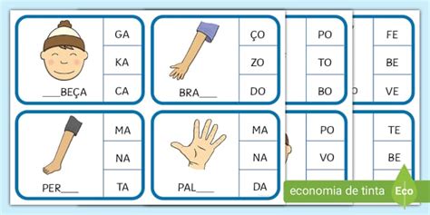 Atividade com Sílabas Simples (teacher made) - Twinkl
