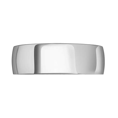 Mappin & Webb Platinum 7mm Standard Domed Court Wedding Ring - Ring ...