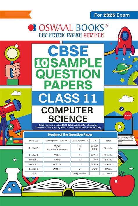 Oswaal CBSE Sample Question Papers Class 11 Computer Science (For 2025 ...
