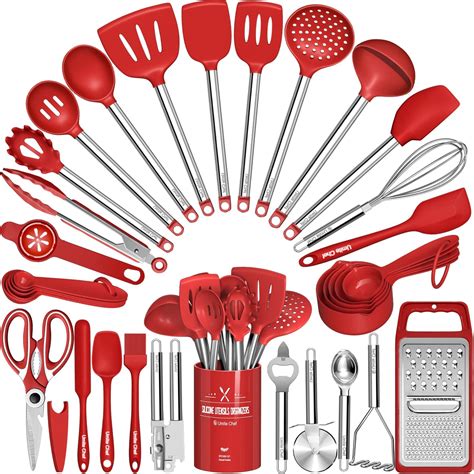 Amazon.com: Kitchen Utensils Set- Umite Chef 34 PCs Cooking Utensils ...