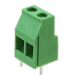 129 Series 2 Pin 300V 20A Green Connector for PCB Screw Terminals (Pack ...