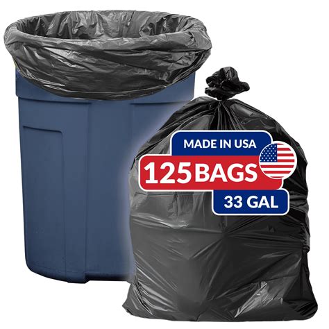 Reli. SuperValue 33 Gallon Trash Bags | 125 Count | Made in USA | Heavy ...