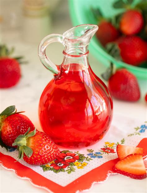 Strawberry Simple Syrup - Sweet Tea and Sprinkles