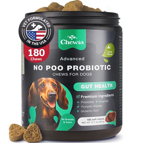 Amazon.com : Coprophagia Deterrent - No Poo Chews for Dogs - Dog ...