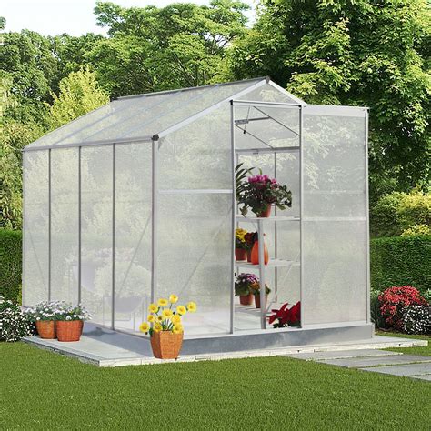 Buy SESSLIFE Outdoor Garden Greenhouse, Walk in Polycarbonate ...