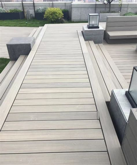 Anti-Slip Waterproof Wood Plastic Composite Decking WPC Flooring 140 ...