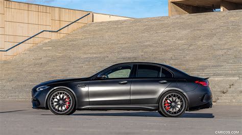 2024 Mercedes-AMG C 63 S E Performance (Color: MANUFAKTUR Graphit Grey Magno) - Side | Caricos