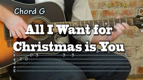 All I want for Christmas is You - Guitar cover Tabs and Chords