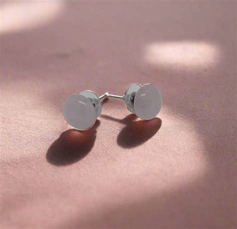 Rose quartz stone Earrings Studs Tops – Kalyanastrogems