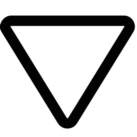 Upside Down Triangle Icon
