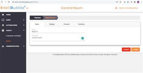 Form Designer | IntelliBuddies® Documentation Portal