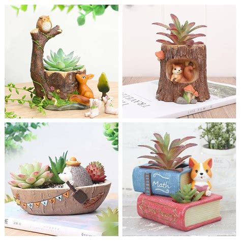 Brotherhood Enterprise Owl Tree Puppy With Book Boat Tree Shape Resin ...