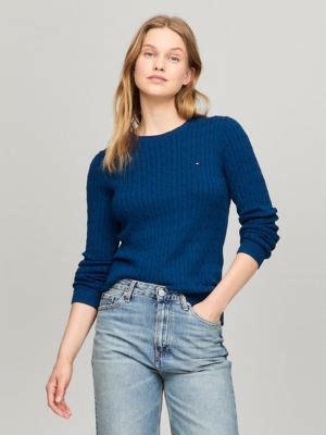 Long-Sleeve Cable Knit Sweater | Tommy Hilfiger