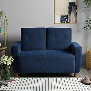 Sleepyhead Yolo - 2 Seater Sofa (Fabric, Berry Blue) 2 Person Sofa ...