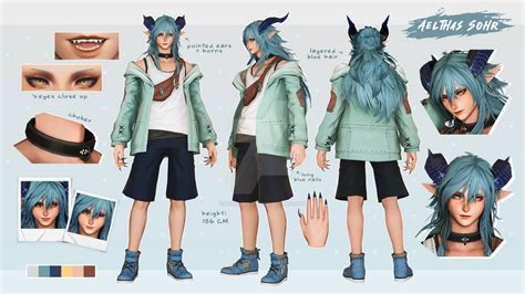 FFXIV Character Reference Sheet - Aelthas Sohr by PeriChanXIV on DeviantArt