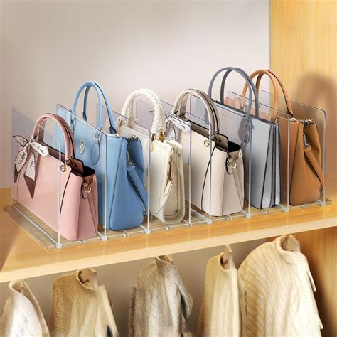 Amazon.com: Moryimi Purse Organizer for Closet Shelf, Adjustable Purse ...