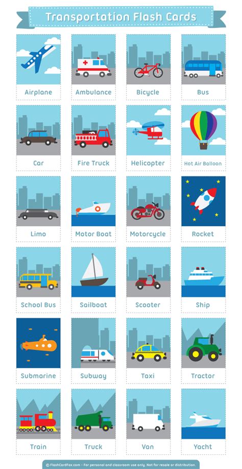 Transportation Flashcard 的图像结果