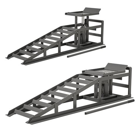 Car Jack 2 Pack Hydraulic Car Ramps 5T 11000lbs Low Profile Car Lift ...