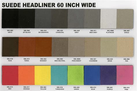 Suede Headliner SYNERGY 60" Wide