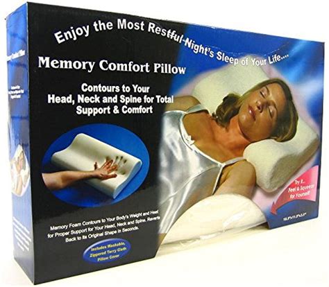 HPDeal Memory Foam Pillow - Size: 18"x12", Color: White Sleeping ...