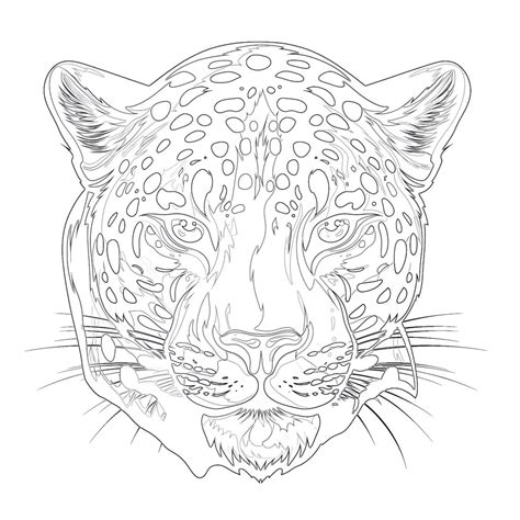 Jaguar Animal Coloring Pages