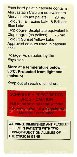 Clopitab Cv 20/75 MG | Order Clopitab Cv 20/75 MG Capsule Online at ...